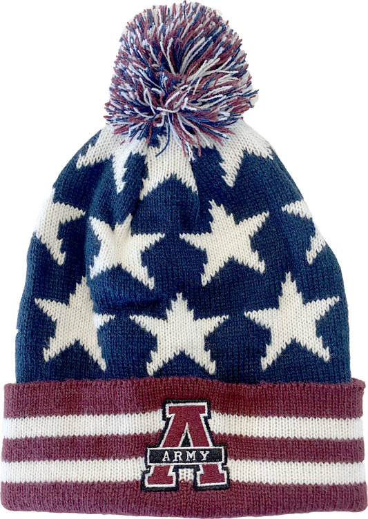 STARS & STRIPES POM BEANIE